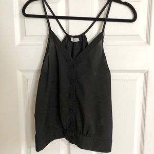 Sheer Tobi button down Tank Top